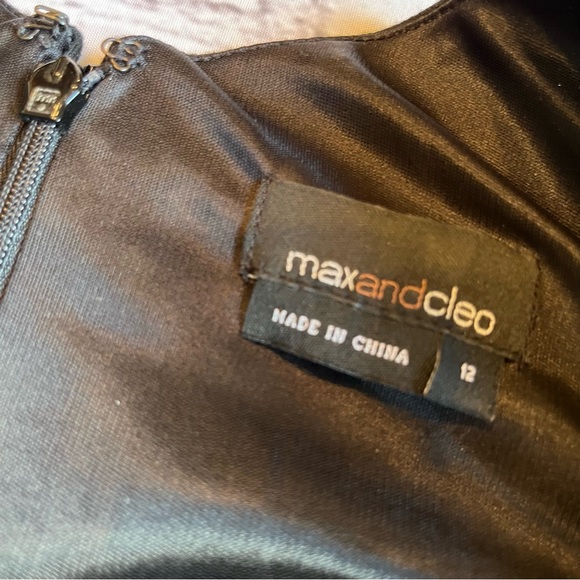 Max and Cleo Black Asymmetrical Dress 12 - Picture 6 of 8